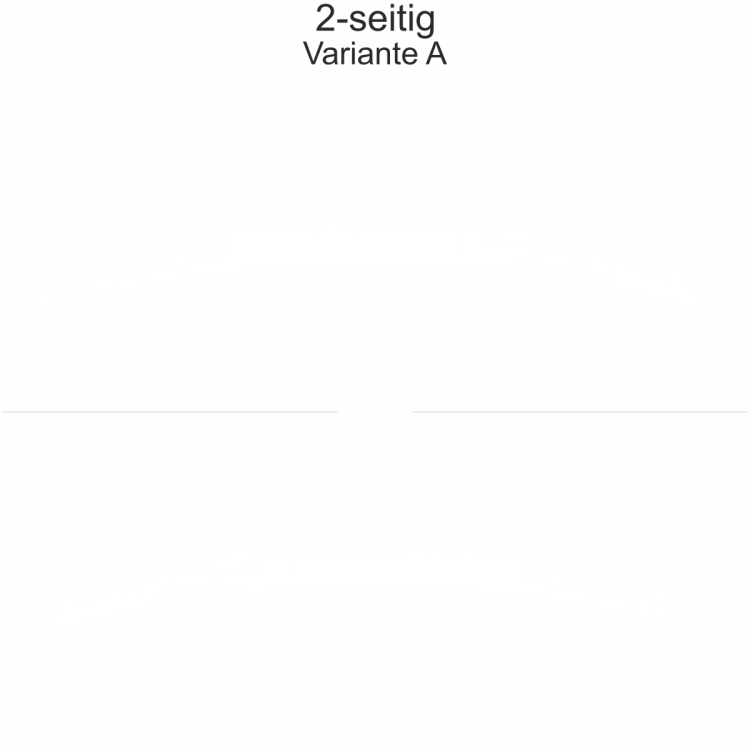 Autoaufkleber Skyline Bundesland Mecklenburg-Vorpommern