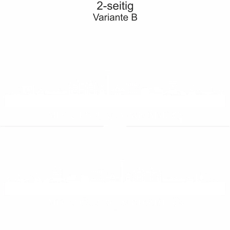 Autoaufkleber Skyline Bundesland Mecklenburg-Vorpommern