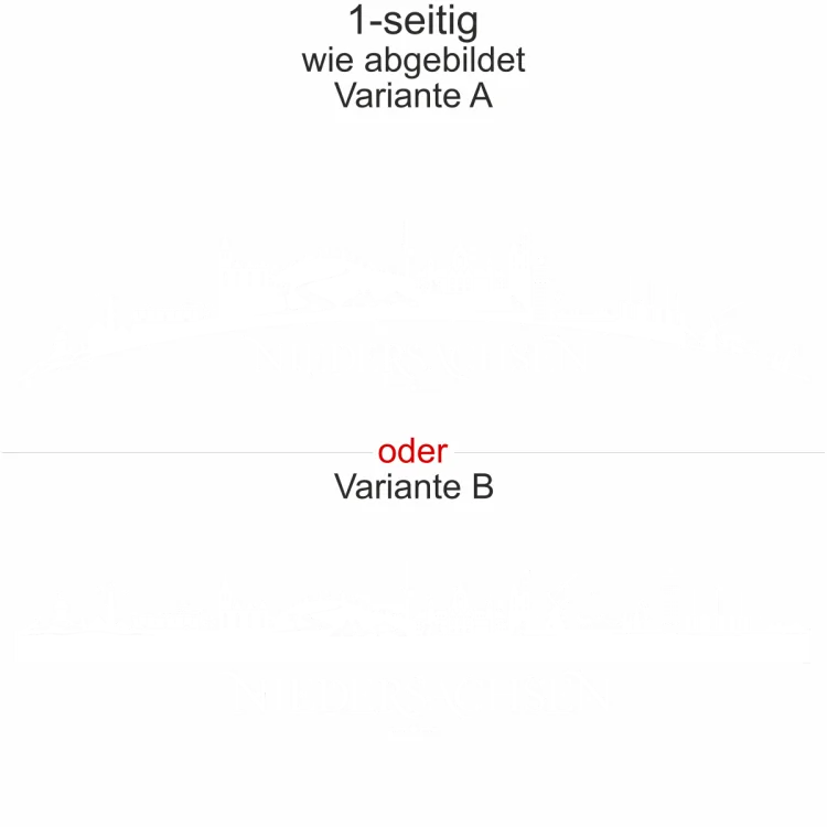Autoaufkleber Skyline Bundesland Niedersachsen