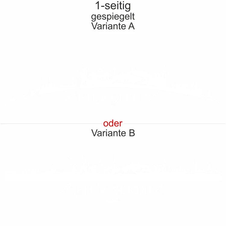 Autoaufkleber Skyline Bundesland Niedersachsen