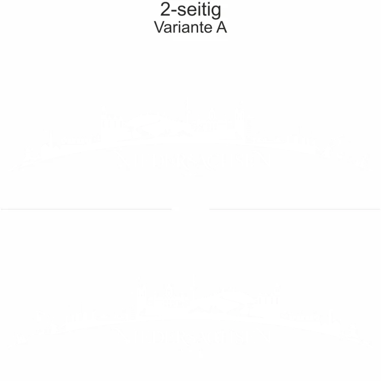 Autoaufkleber Skyline Bundesland Niedersachsen