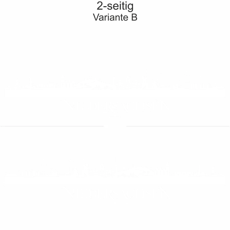 Autoaufkleber Skyline Bundesland Niedersachsen