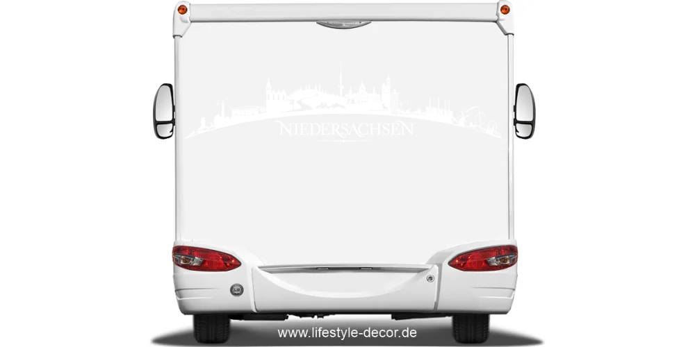 Autoaufkleber Skyline Bundesland Niedersachsen