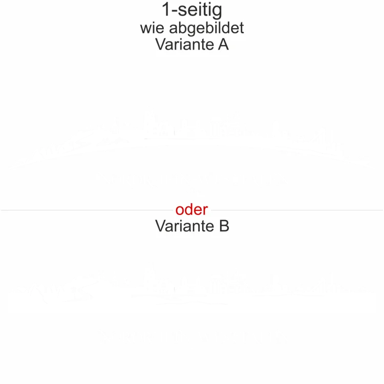 Autoaufkleber Skyline Bundesland Nordrhein-Westfalen