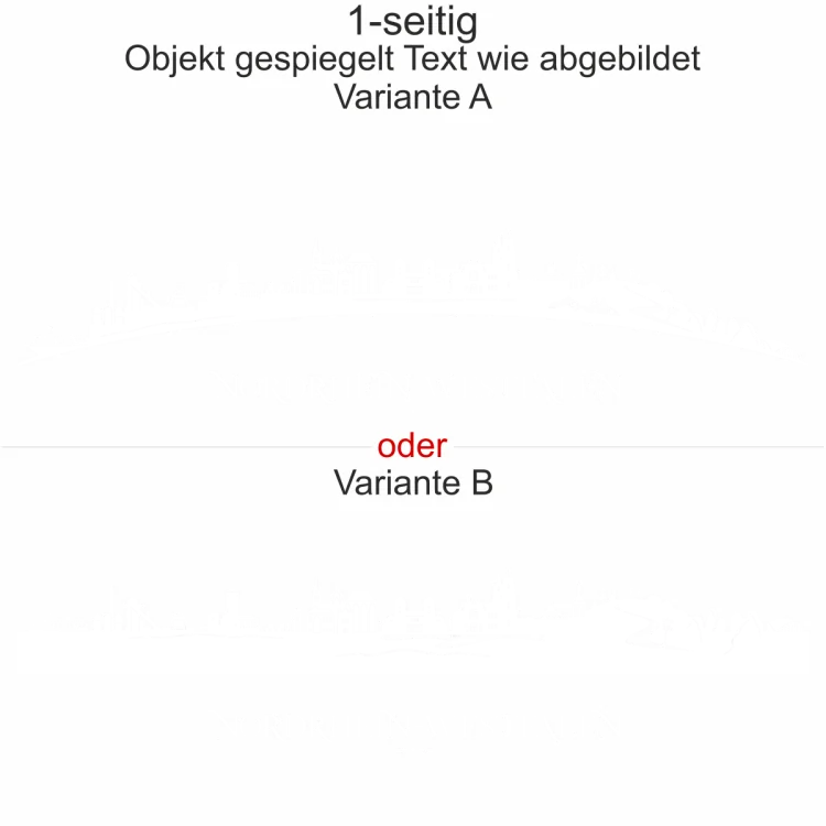 Autoaufkleber Skyline Bundesland Nordrhein-Westfalen
