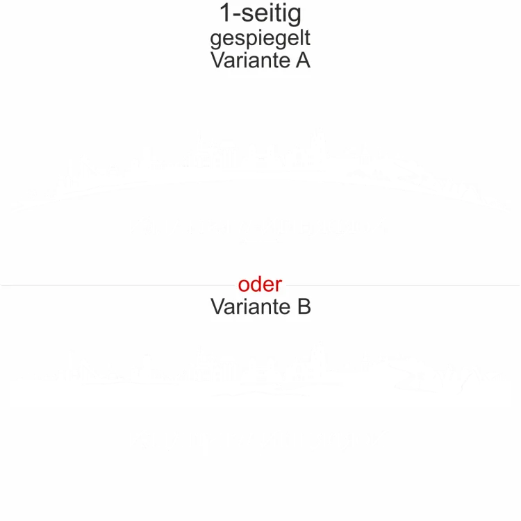Autoaufkleber Skyline Bundesland Nordrhein-Westfalen