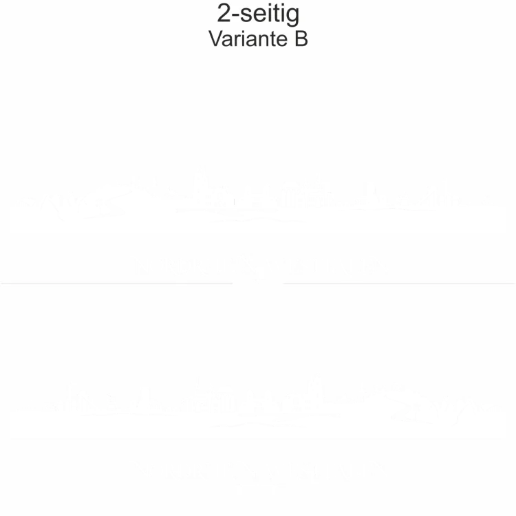 Autoaufkleber Skyline Bundesland Nordrhein-Westfalen