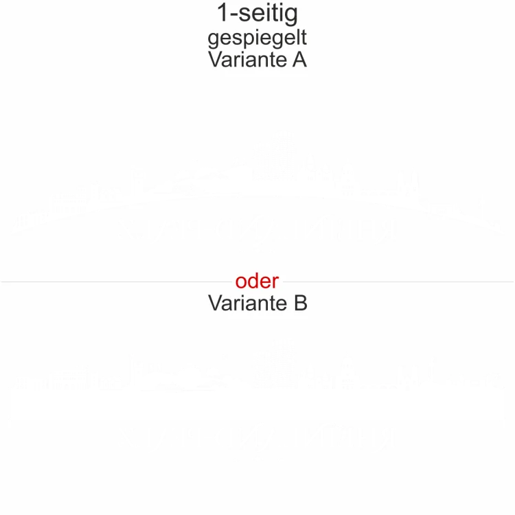 Autoaufkleber Skyline Bundesland Rheinland-Pfalz