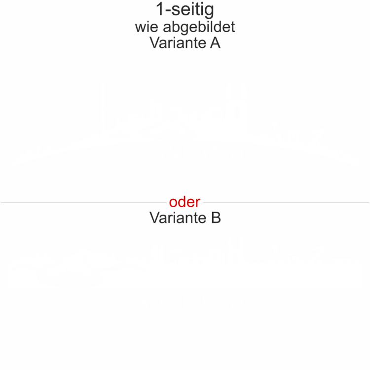Autoaufkleber Skyline Bundesland Saarland