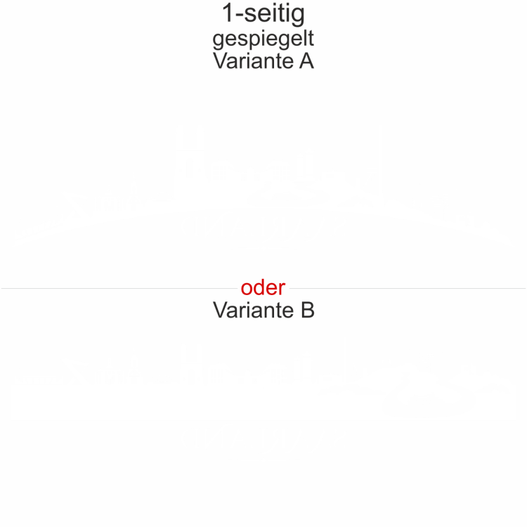 Autoaufkleber Skyline Bundesland Saarland