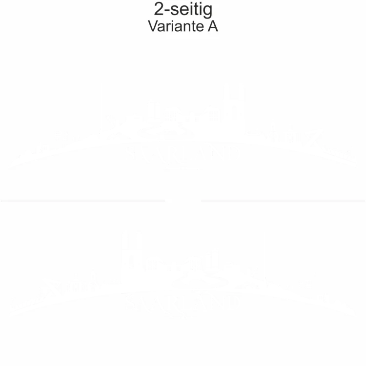 Autoaufkleber Skyline Bundesland Saarland