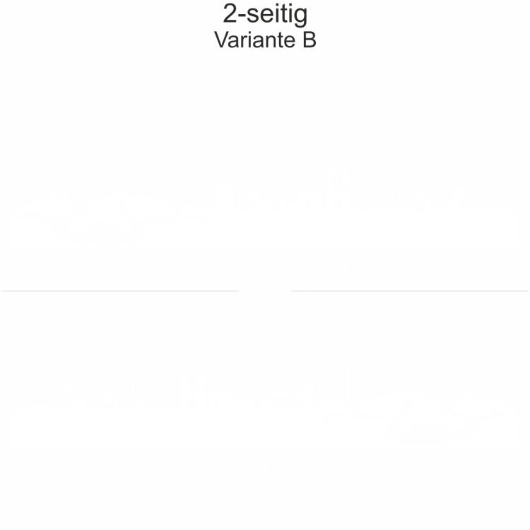 Autoaufkleber Skyline Bundesland Saarland
