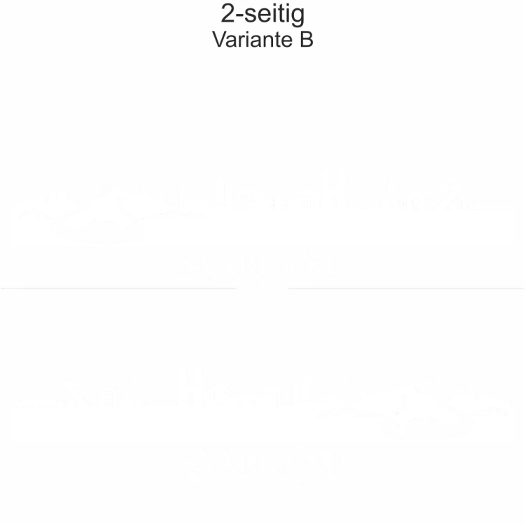 Autoaufkleber Skyline Bundesland Saarland