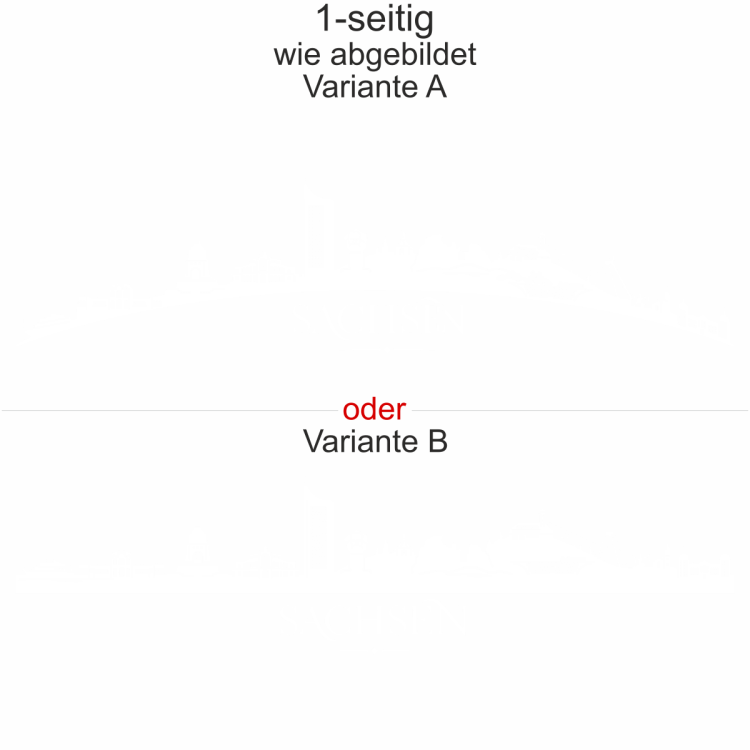 Autoaufkleber Skyline Bundesland Sachsen