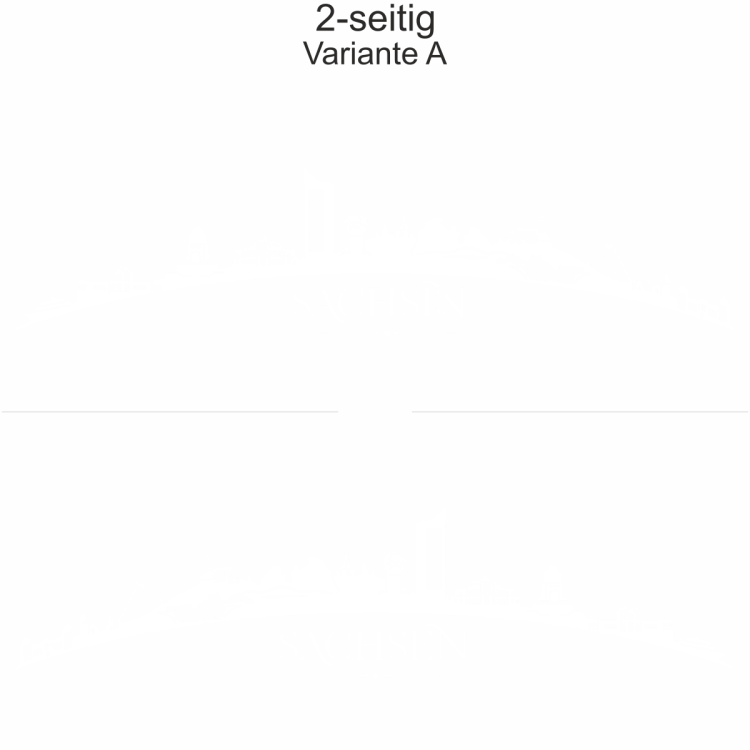 Autoaufkleber Skyline Bundesland Sachsen