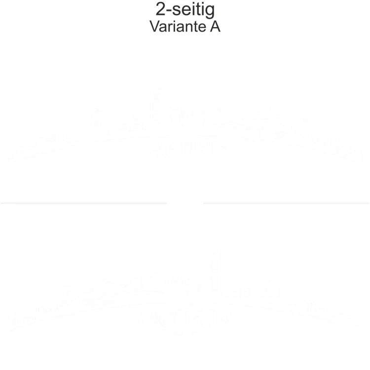 Autoaufkleber Skyline Bundesland Sachsen