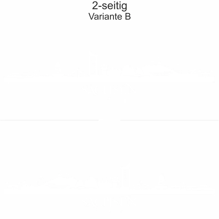 Autoaufkleber Skyline Bundesland Sachsen