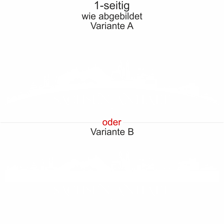 Autoaufkleber Skyline Bundesland Sachsen-Anhalt
