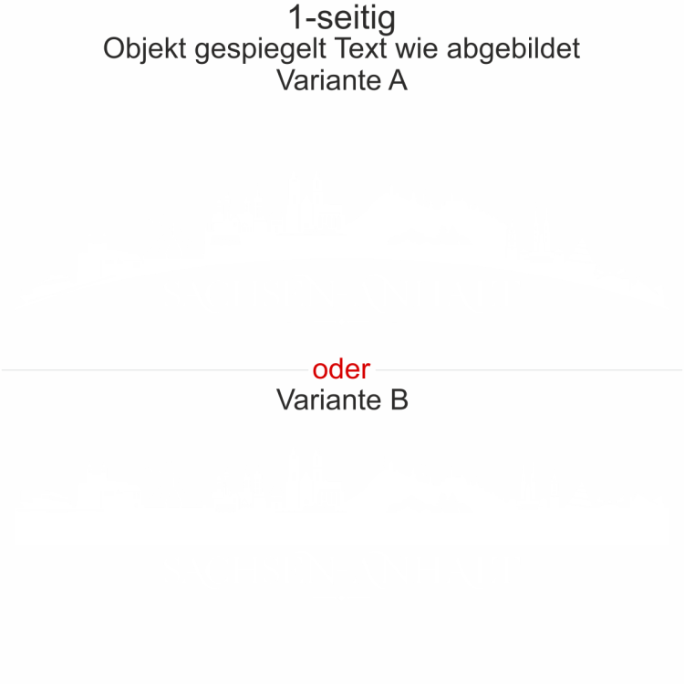 Autoaufkleber Skyline Bundesland Sachsen-Anhalt