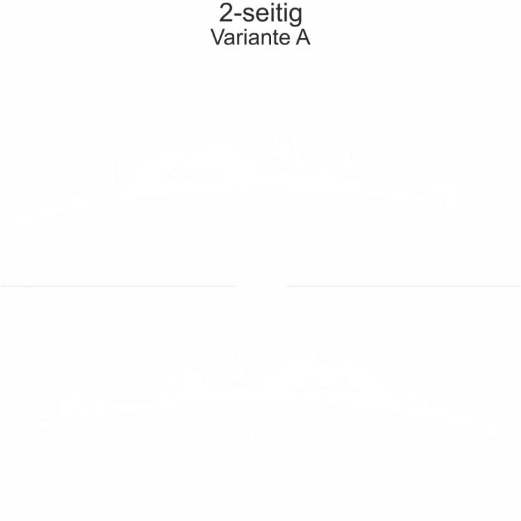 Autoaufkleber Skyline Bundesland Sachsen-Anhalt