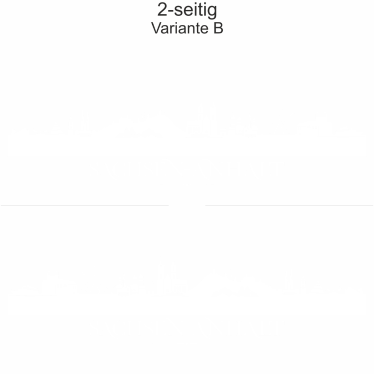 Autoaufkleber Skyline Bundesland Sachsen-Anhalt