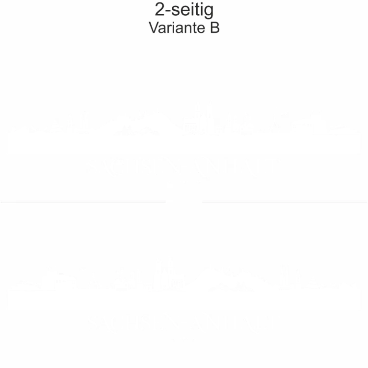 Autoaufkleber Skyline Bundesland Sachsen-Anhalt