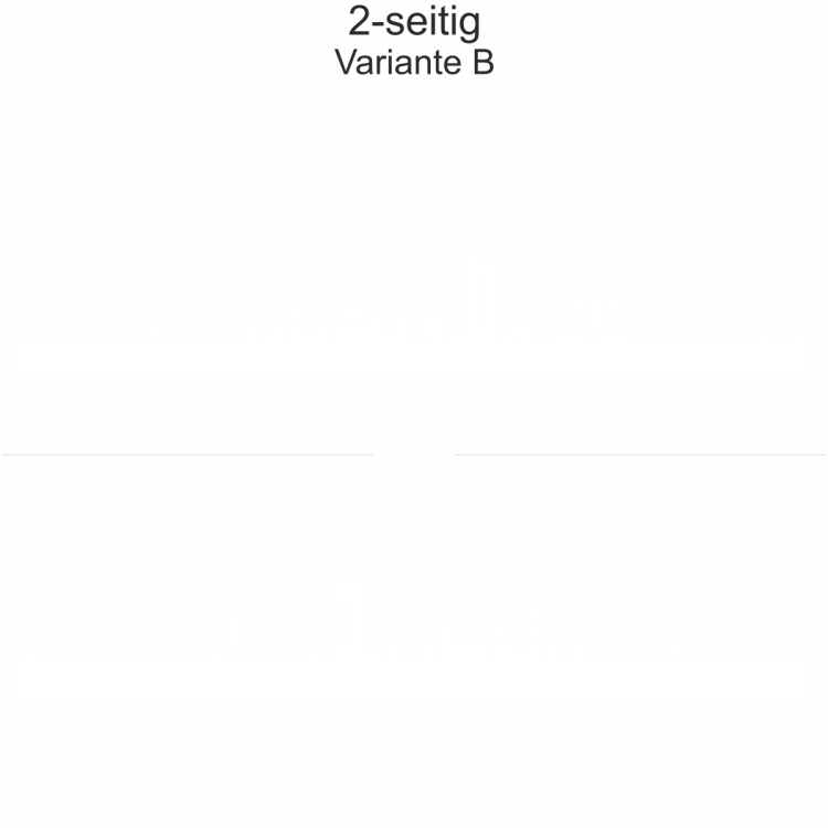 Autoaufkleber Skyline Bundesland Schleswig-Holstein