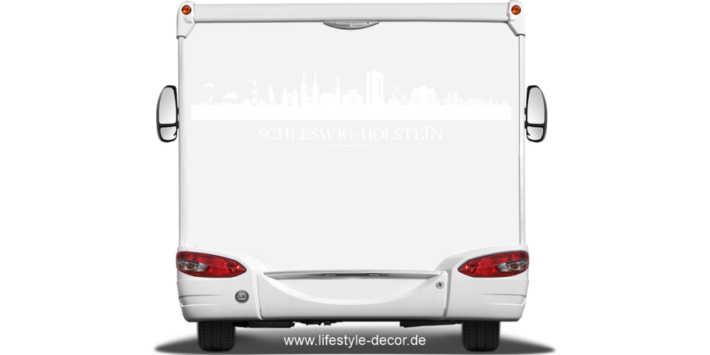 Autoaufkleber Skyline Bundesland Schleswig-Holstein