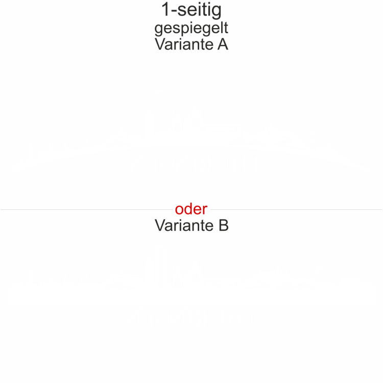 Autoaufkleber Skyline Bundesland Thüringen