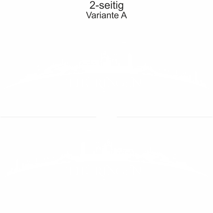 Autoaufkleber Skyline Bundesland Thüringen