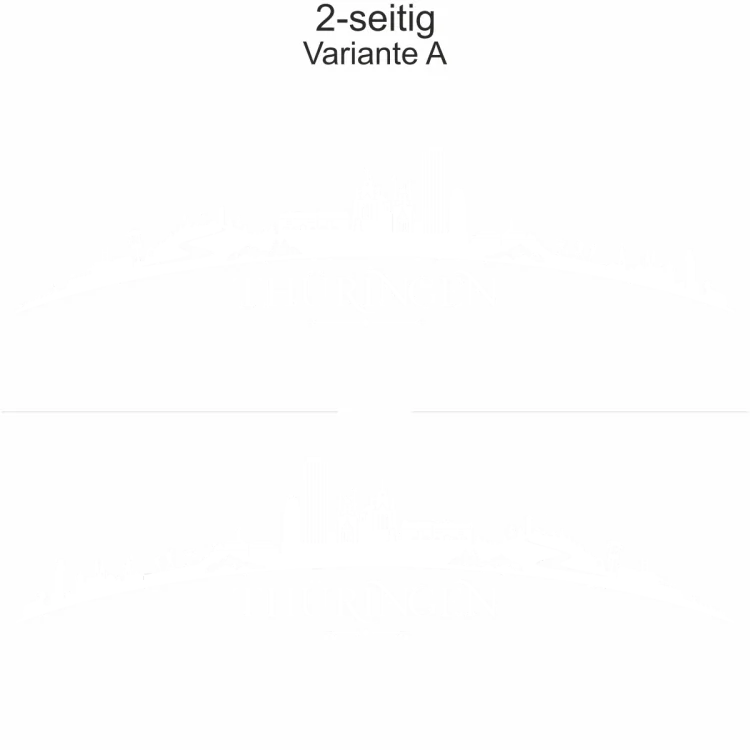 Autoaufkleber Skyline Bundesland Thüringen