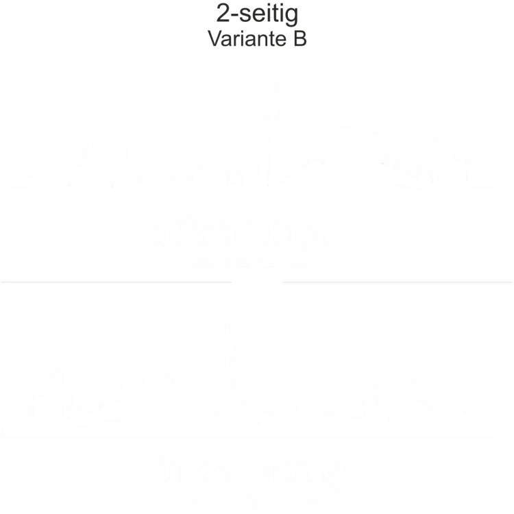 Autoaufkleber Skyline Düsseldorf - Ansicht zweiseitig für beide Fahrzeugseiten und Farbauswahl Autoaufkleber Skyline Düsseldorf - Ansicht zweiseitig für beide Fahrzeugseiten und Farbauswahl