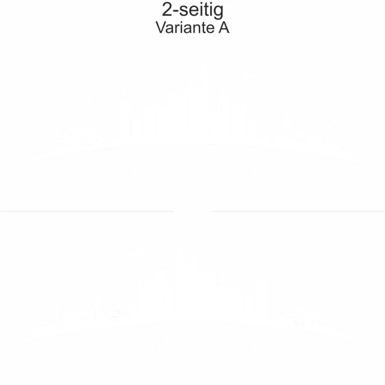 Autoaufkleber Skyline Frankfurt - Ansicht zweiseitig für beide Fahrzeugseiten und Farbauswahl Autoaufkleber Skyline Frankfurt - Ansicht zweiseitig für beide Fahrzeugseiten und Farbauswahl