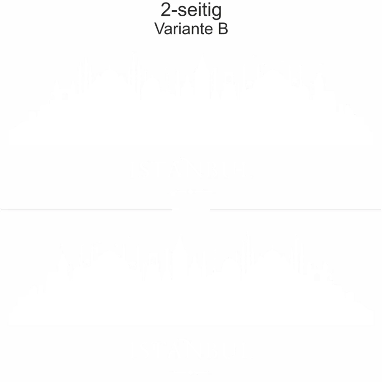 Autoaufkleber Skyline von Istanbul - Ansicht zweiseitig für beide Fahrzeugseiten und Farbauswahl Autoaufkleber Skyline von Istanbul - Ansicht zweiseitig für beide Fahrzeugseiten und Farbauswahl