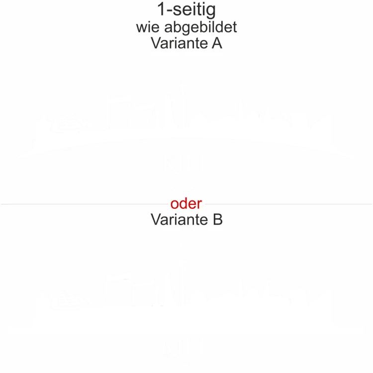 Cartattoo Skyline Kiel - Ansicht Ausrichtung mit Farbauswahl und Variante Cartattoo Skyline Kiel - Ansicht Ausrichtung mit Farbauswahl und Variante