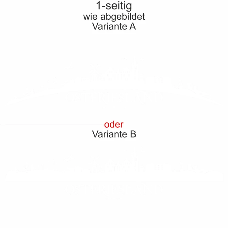 Autoaufkleber Skyline Ostfriesland