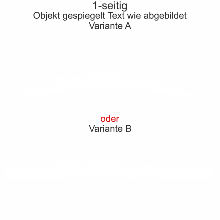 Autoaufkleber Skyline Ostfriesland