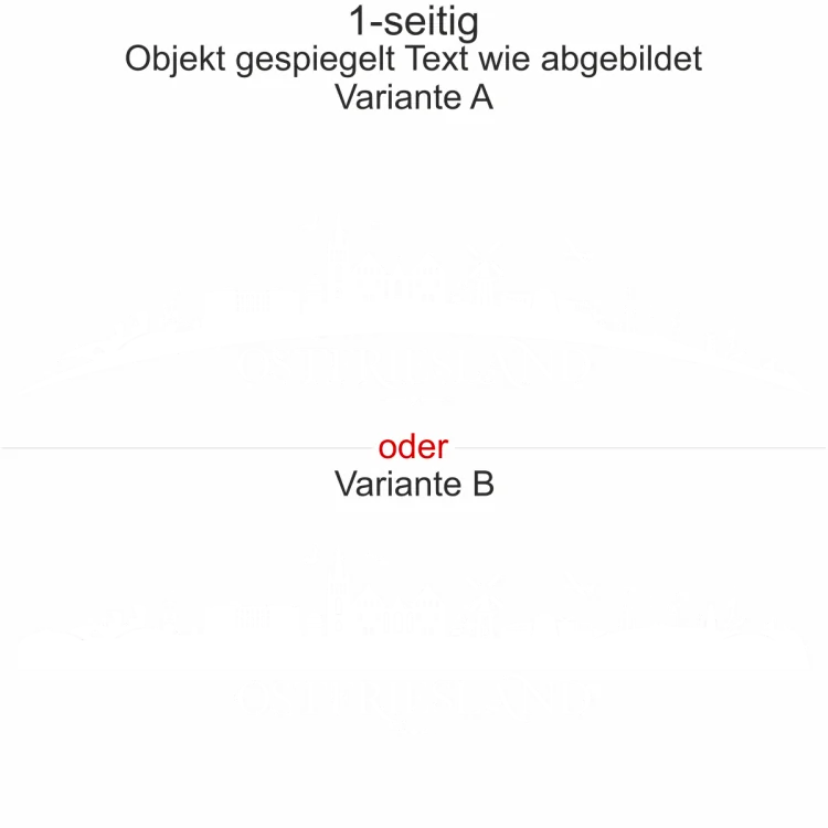 Autoaufkleber Skyline Ostfriesland
