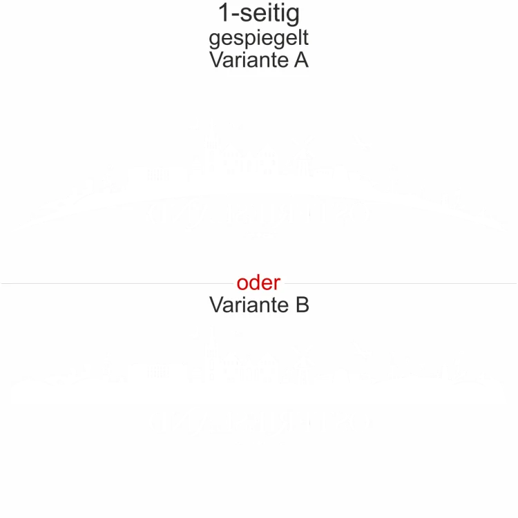 Autoaufkleber Skyline Ostfriesland
