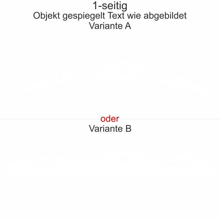Autoaufkleber Skyline Schwarzwald