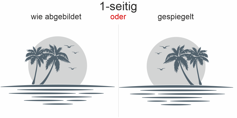 Autoaufkleber Sonnenuntergang am Meer
