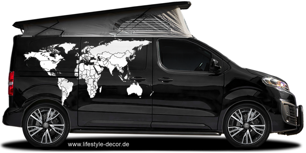 Autoaufkleber Weltkarte Autoaufkleber Weltkarte