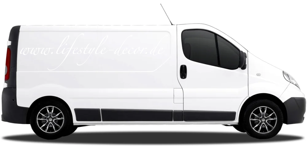 Autoaufkleber Wunschtext 1 | Set für beide Fahrzeugseiten