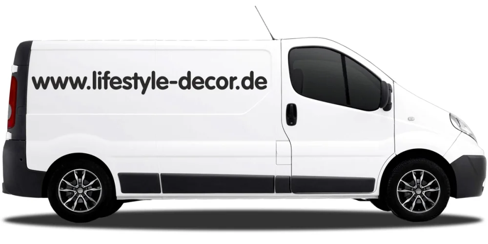 Autoaufkleber Wunschtext 17 | Set für beide Fahrzeugseiten