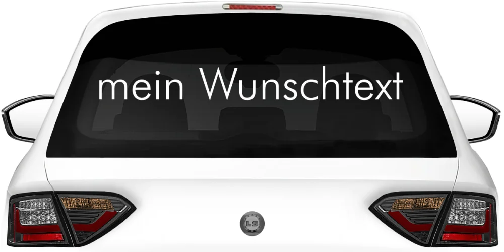 Autoaufkleber Wunschtext | 22