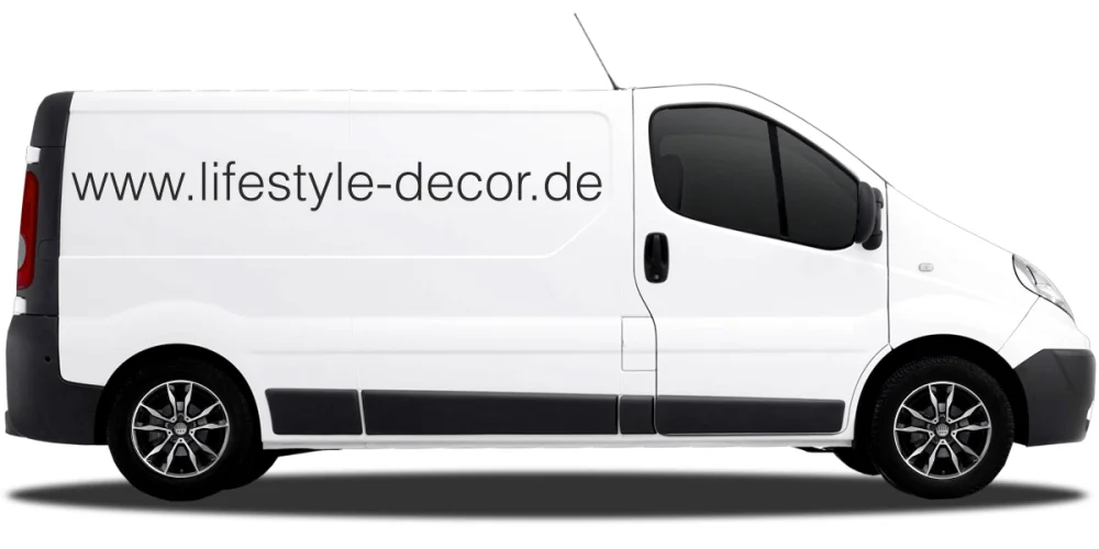 Autoaufkleber Wunschtext 25 | Set für beide Fahrzeugseiten