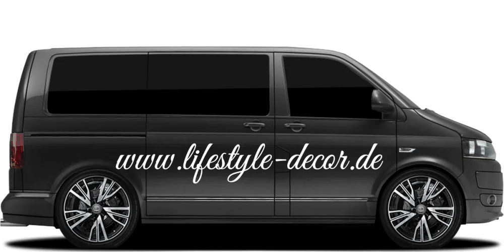 Autoaufkleber Wunschtext 5 | Set für beide Fahrzeugseiten