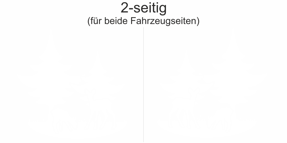 Wohnwagen Aufkleber Rehe im Wald