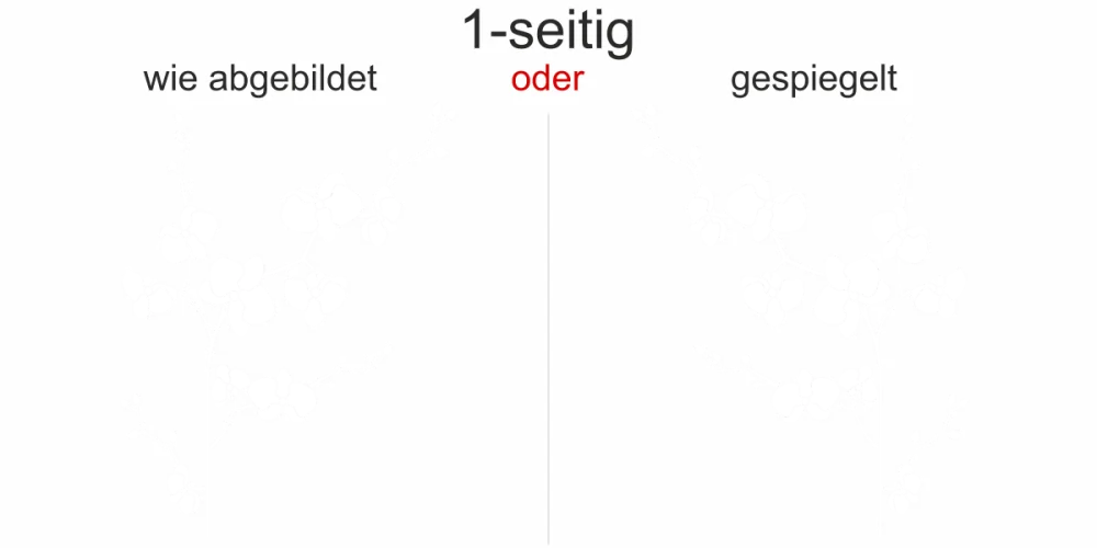 Autosticker Orchidee - Ansicht Ausrichtung und Farbauswahl