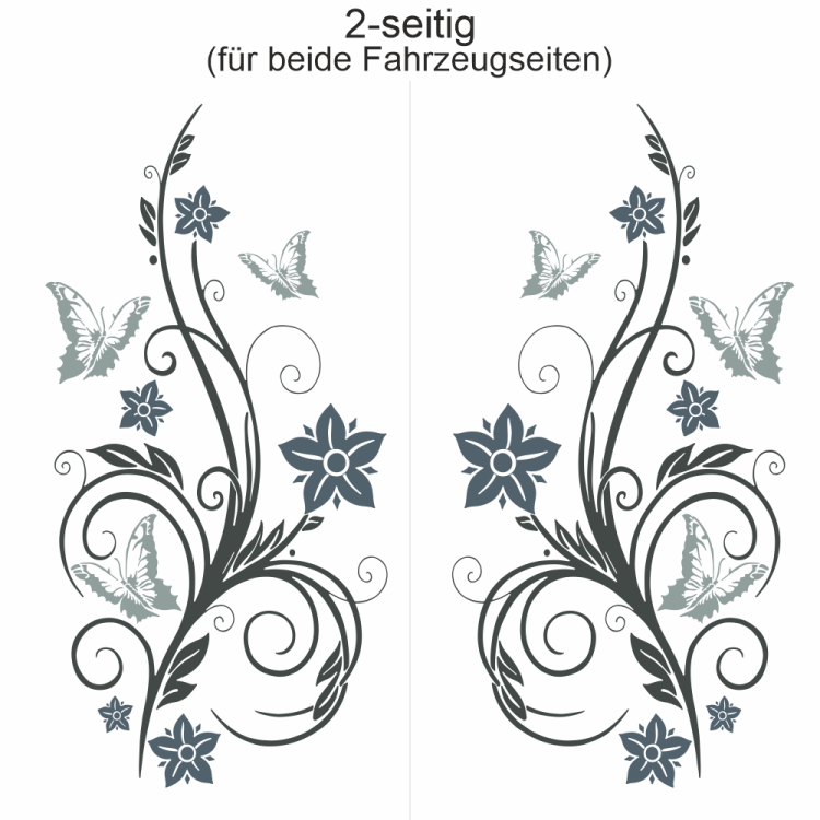 Autoaufkleber Ornament Schmetterlingzauber